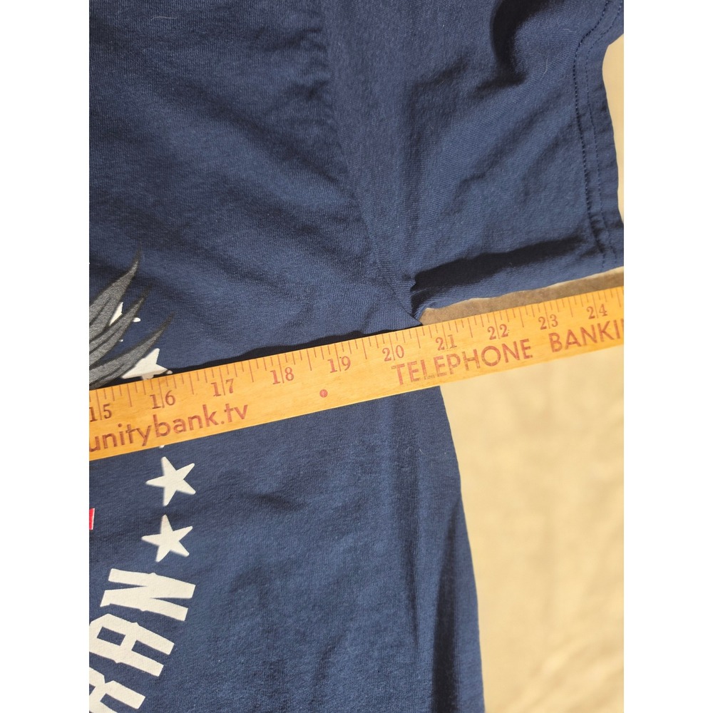 Gildan Mens Navy Blue Patriotic Eagle 1776‎ Independence Day T-Shirt Large - Picture 4 of 6